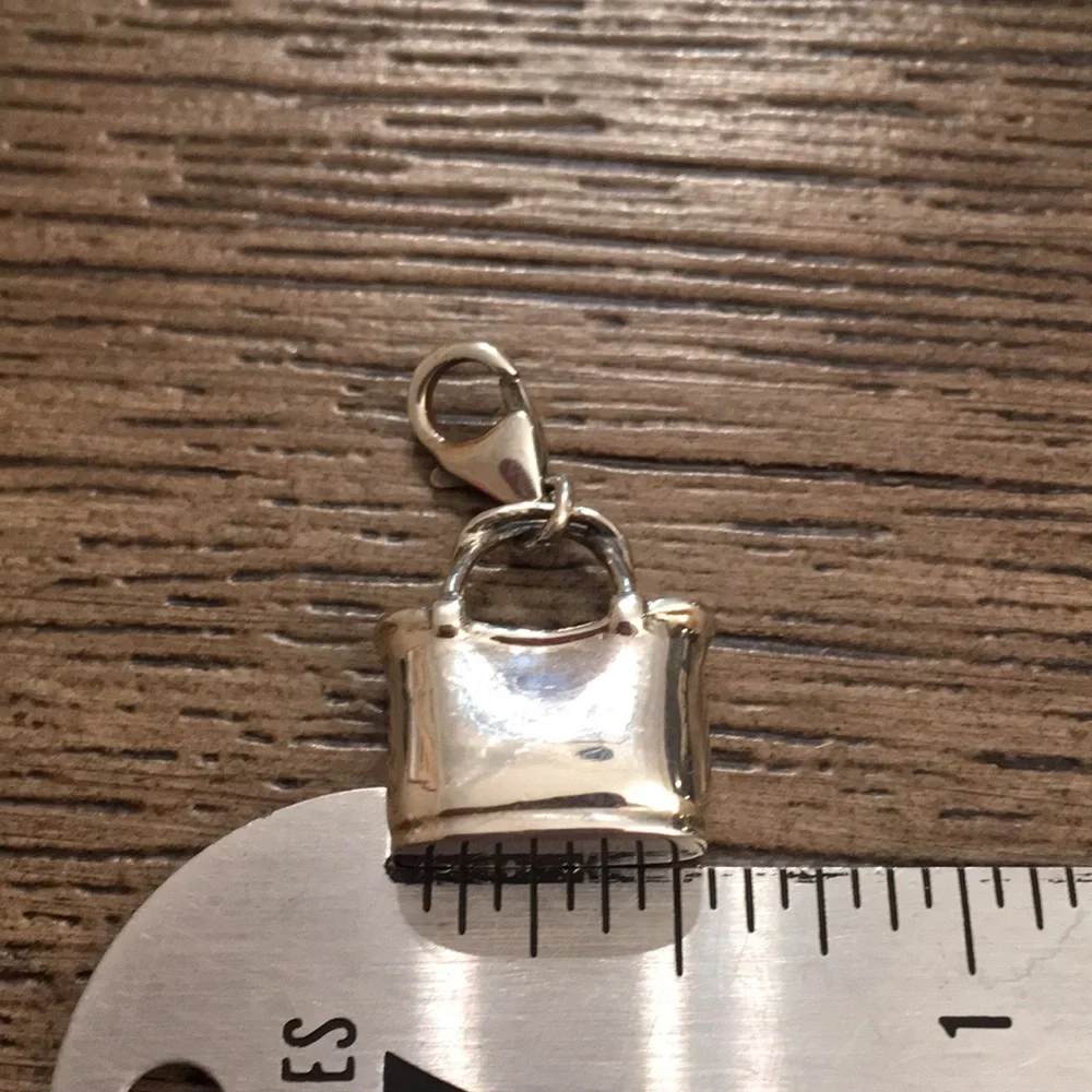 Sterling Silver Tote Handbag Charm Coldwater Creek